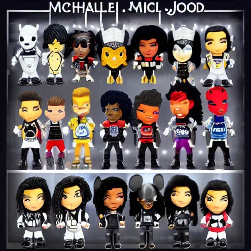 Prompt: single michael jackson, michael jackson, black panther, michael jackson, michael jackson, michael jackson, michael jackson, michael jackson, ( ( ( mickey mouse ) ) ), nendroid, stephen bliss style