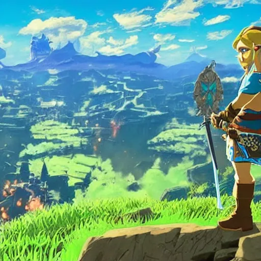 Image similar to the legend of zelda breath of the wild 2