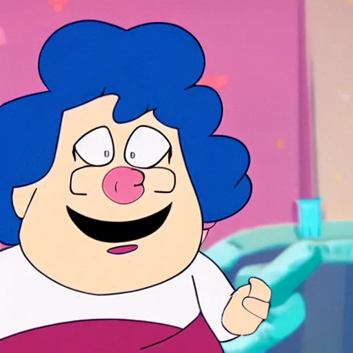 Prompt: a still from Steven universe starring Danny Devito