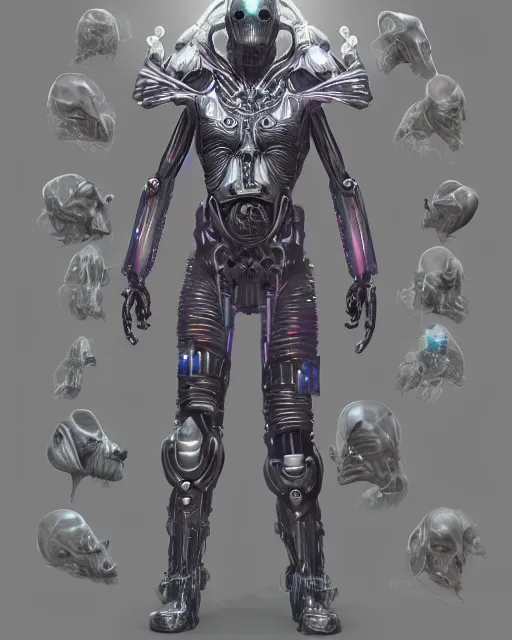 Image similar to benevolent android necromancer, alien priest, artificial intelligence, scifi, futuristic, highly detailed, trending on artstation, advanced technology, art by vitaly bulgarov and nivanh chanthara and lance wilkinson