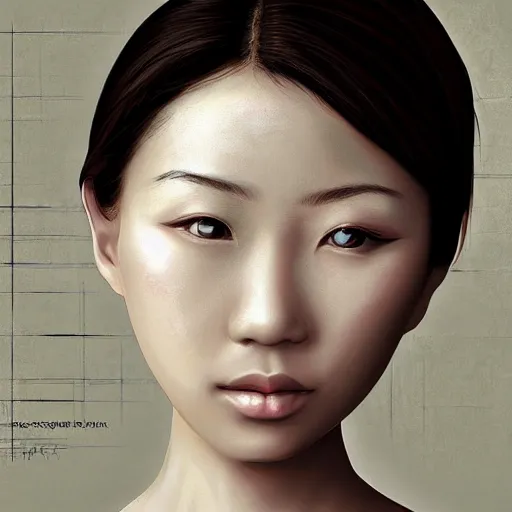 Prompt: “portrait of beautiful asian girl, digital art, highly detailed, high resolution”