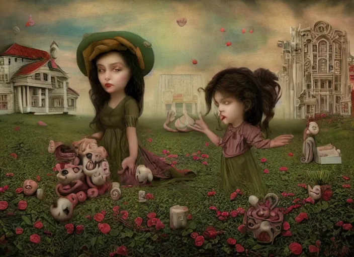 Image similar to the lost soul, lowbrow, matte painting, 3 - d highly detailed, in the style of mark ryden,