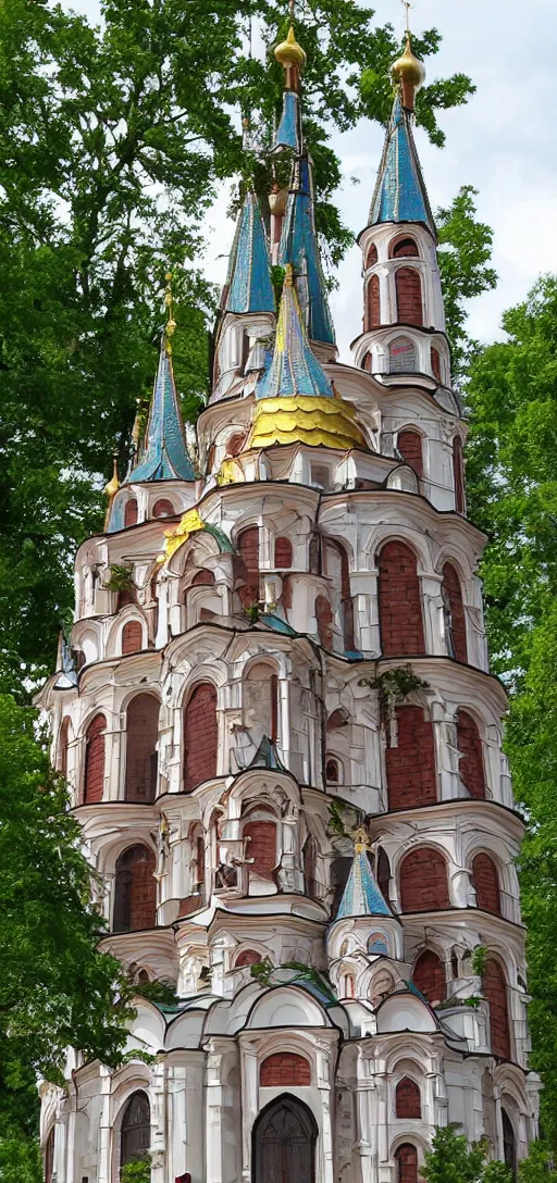 Image similar to tiny home that looks exactly like st volodymyr's cathedral.