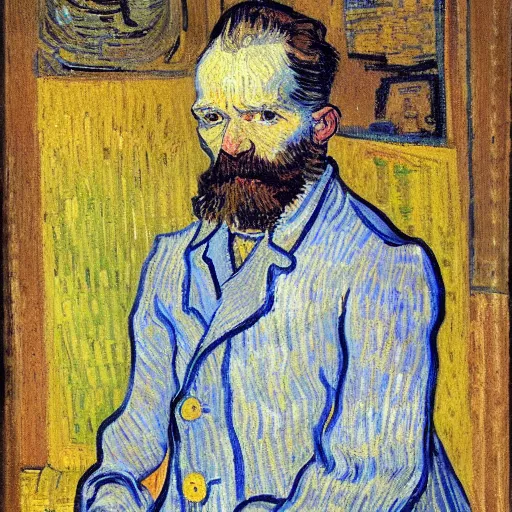 Portrait of Dr Gachet by Vincent Van Gogh