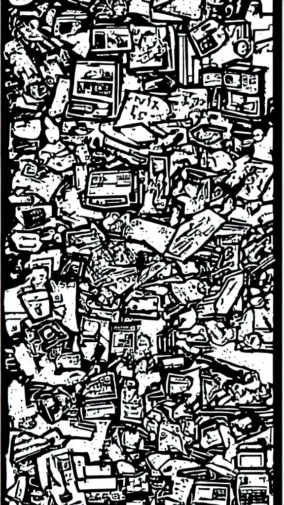 Image similar to 9 0 s clipart of y 2 k objects, macpaint, hyper colourful