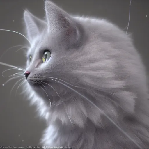 Prompt: nebelung cat, unreal engine, 4 k