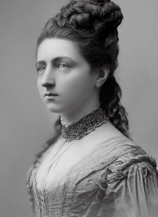 Image similar to portrait of a victorian aristocrat, female, detailed face, victorian, highly detailed, cinematic lighting, photograph by elliott & fry