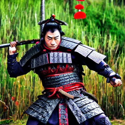 Image similar to samurai shrek