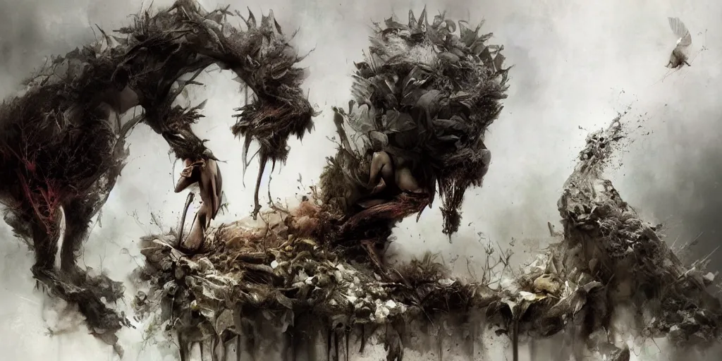 Image similar to The end of mankind, by ryohei hase