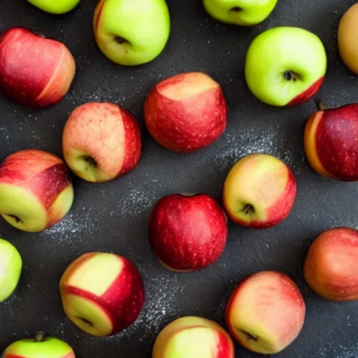 Image similar to apple fruit completely made out of cookie dough