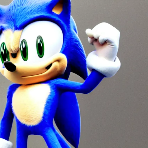 Image similar to sonic the hedgehog ceo in high - end suit on shareholder meeting