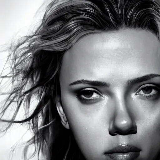 Image similar to photograph of scarlett johansson taken by david lazar, natural lighting, highly detailed face, 8 k