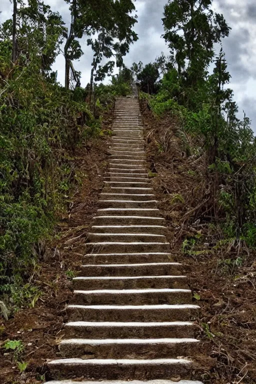 Prompt: stairway to heaven