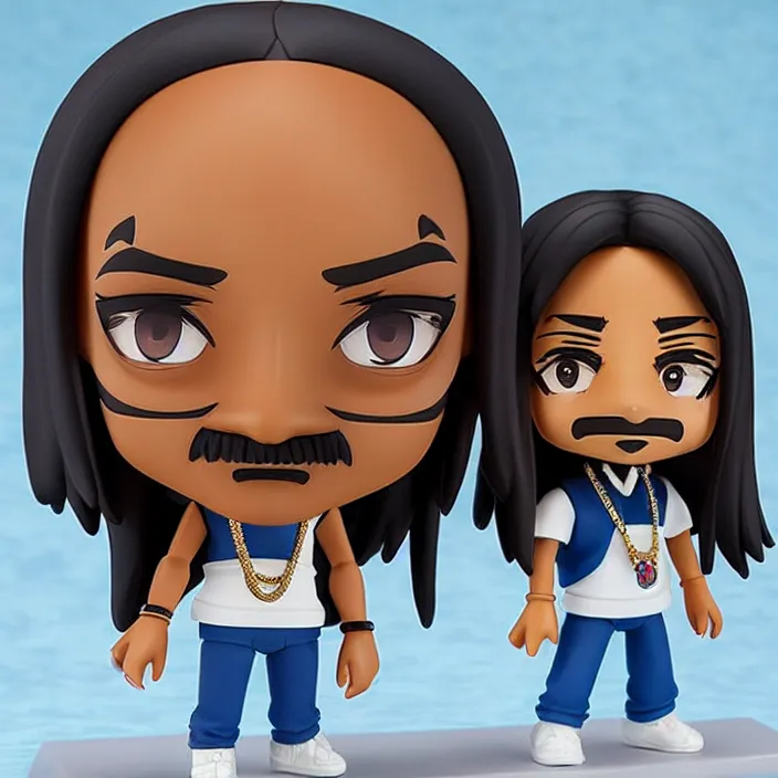 Prompt: Snoop Dogg, An anime nendoroid of Snoop Dogg, figurine, detailed product photo