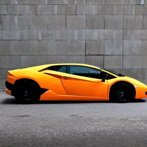 Image similar to of a lamborghini made of nike sneakers