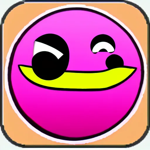 Image similar to pink angry bubble, emoticon