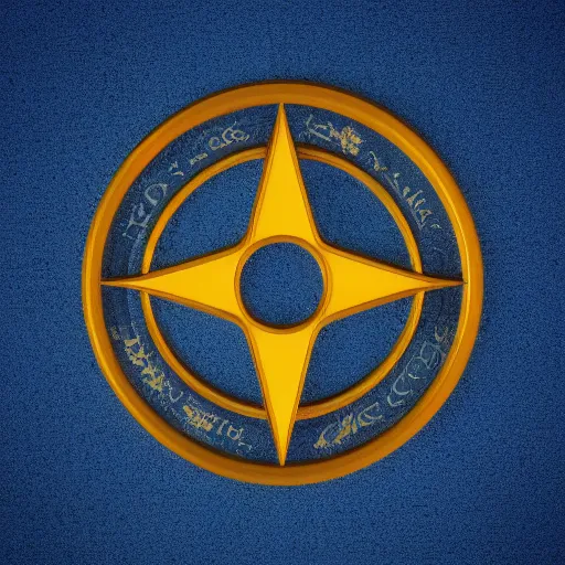 Prompt: logo of the omnis trinitas, symbol of three, blue, yellow, red, highly detailed, 4k, sharp focus, gradient, artstation, cgsociety, rutkowski, octane render,