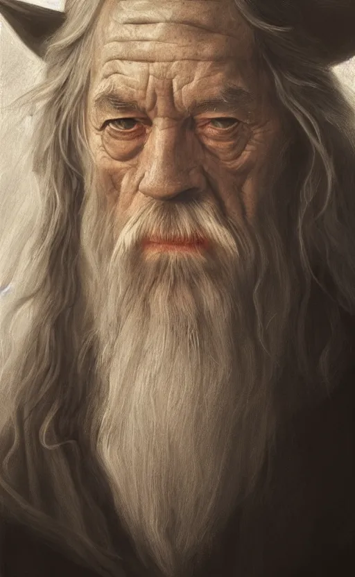 Prompt: a beautiful portrait painting of gandalf, by diego velazquez, beautiful composition and structure, high contrast, high saturation, vivid ember colors, cross hatching featured on artstation, shading study, lighting study, studio lighting, pipe smoke, volumetric fog, artistic, cinematic, backlight, rim light, portrait study