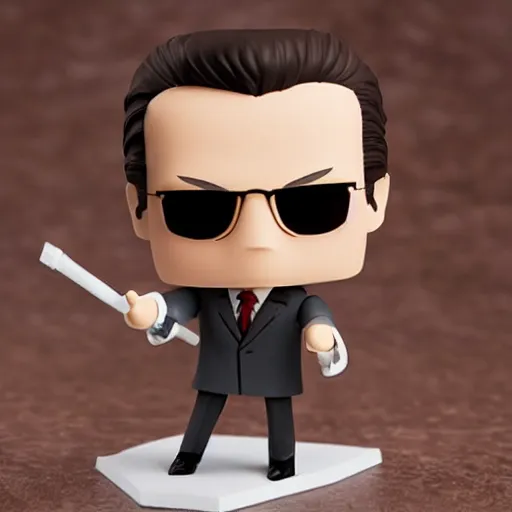 Prompt: patrick bateman nendroid