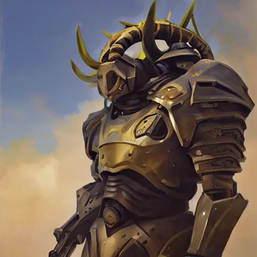 Image similar to greg manchess portrait painting of armored cthulhu as overwatch character, medium shot, asymmetrical, profile picture, organic painting, sunny day, matte painting, bold shapes, hard edges, street art, trending on artstation, by huang guangjian and gil elvgren and sachin teng