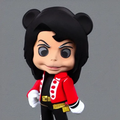 Image similar to michael jackson, michael jackson, michael jackson, michael jackson, michael jackson, michael jackson, michael jackson, michael jackson, ( ( ( mickey mouse ) ) ), nendroid, butcher billy style