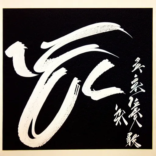 Image similar to zen calligraphic ink art