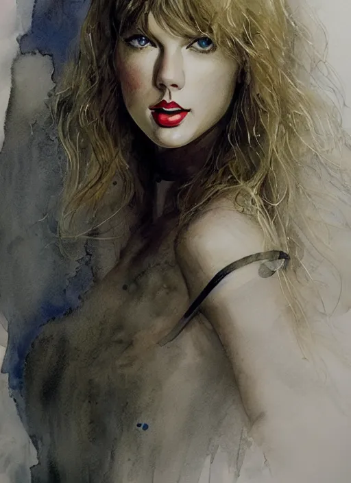 Prompt: portrait, Taylor Swift, watercolor, dramatic lighting, cinematic, establishing shot, extremely high detail, foto realistic, cinematic lighting, pen and ink, intricate line drawings, by Yoshitaka Amano, Ruan Jia, Kentaro Miura, Artgerm, post processed, concept art, artstation, matte painting, style by eddie mendoza, raphael lacoste, alex ross