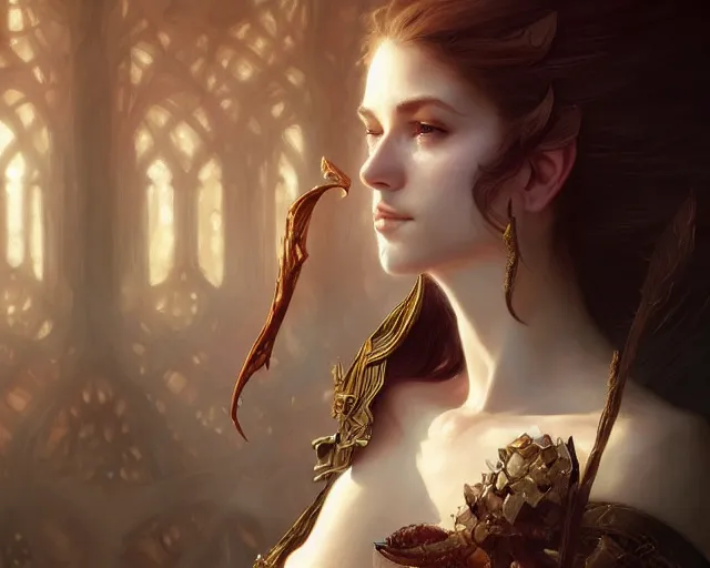 Image similar to photography of alex howitt, deep focus, d & d, fantasy, intricate, elegant, highly detailed, digital painting, artstation, concept art, matte, sharp focus, illustration, hearthstone, art by artgerm and greg rutkowski and alphonse mucha