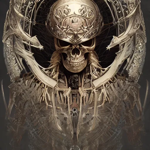Prompt: ultra realistic illustration of the cybernetic skeleton king with a crown of blades, intricate, highly detailed, digital painting, artstation, concept art, sharp focus, illustration, art by artgerm and greg rutkowski and alphonse mucha
