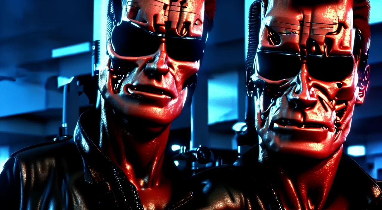 Image similar to the terminator ( 1 9 8 4 ), unreal engine, octane render, cycles render, trending on artstation, hd