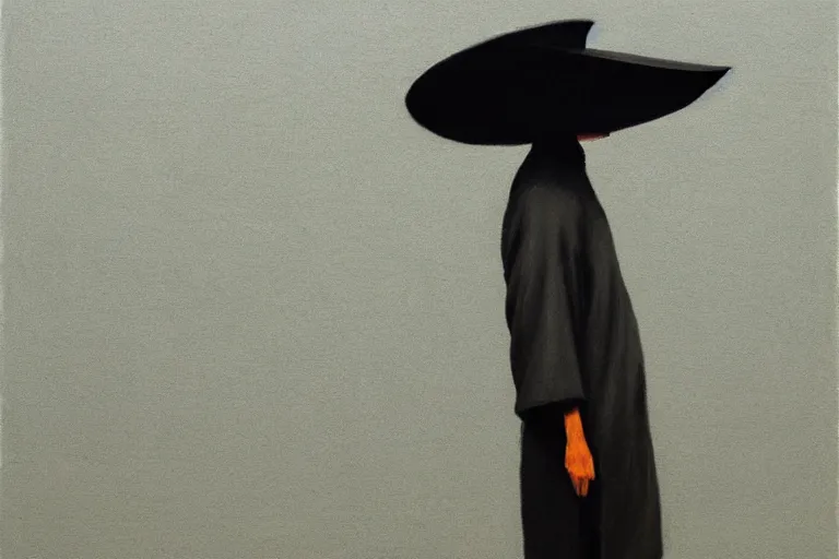 Image similar to samurai in raven - shaped hat artwork by tim eitel