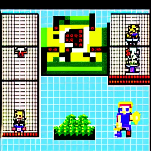 Image similar to pixel rpg game character, 8 bit, pixel art, nintendo game, screenshot of pixel game