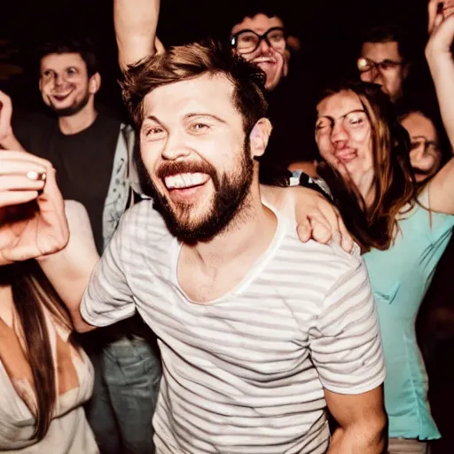 Image similar to most extroverted human on a party