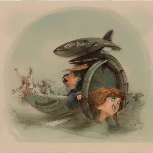 Image similar to (((((((((((retro rocketship))))))))))) . muted colors. by Jean-Baptiste Monge !!!!!!!!!!!!!!!!!!!!!!!!!!!!!!!!!!!!!!!!