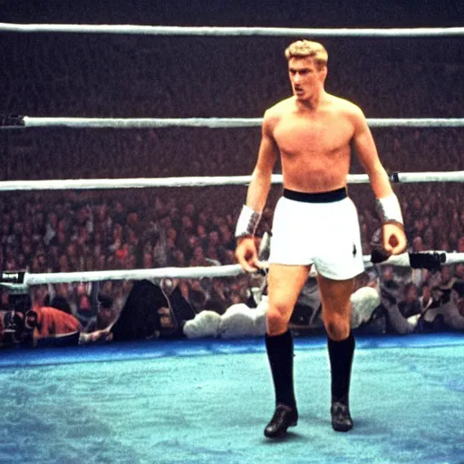 Prompt: movie still of harry kane as ivan drago in rocky 4, cinematic,