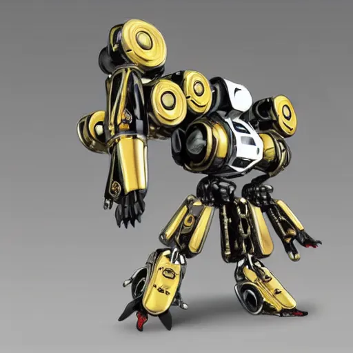 Image similar to mech wasp. mechanical robot. iron, gold, diamond. hyper detail. hyperrealistic