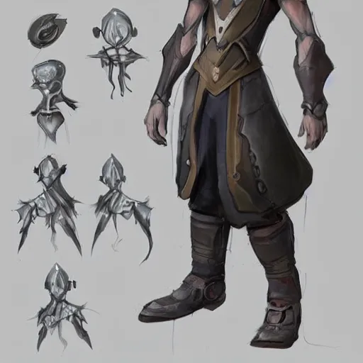 Prompt: concept art for a magic mechanic from a video game, character design, artstation trending