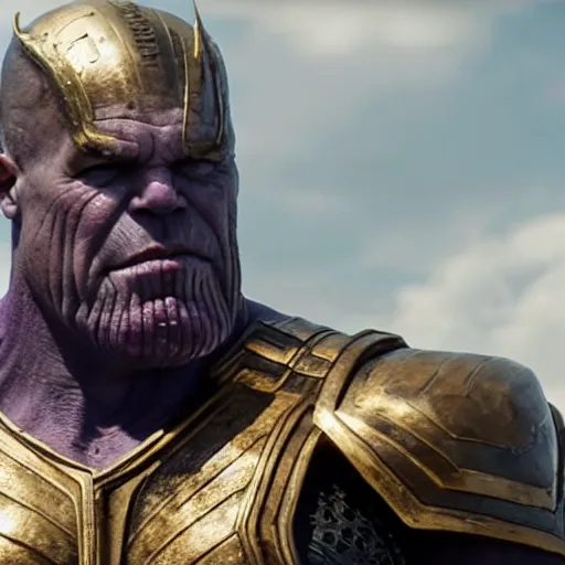 Image similar to Thanos in the Vikings 4K quality super realistic