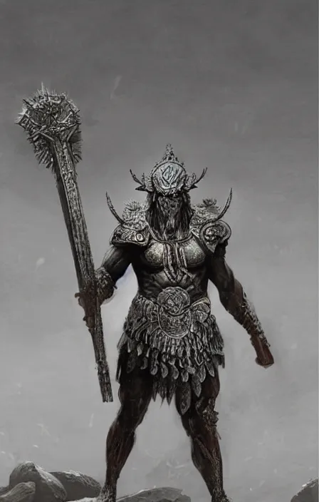 Image similar to zeus god, wearing thunder armor, ancient greek ornamented armor, beksinski, weta workshop concept art