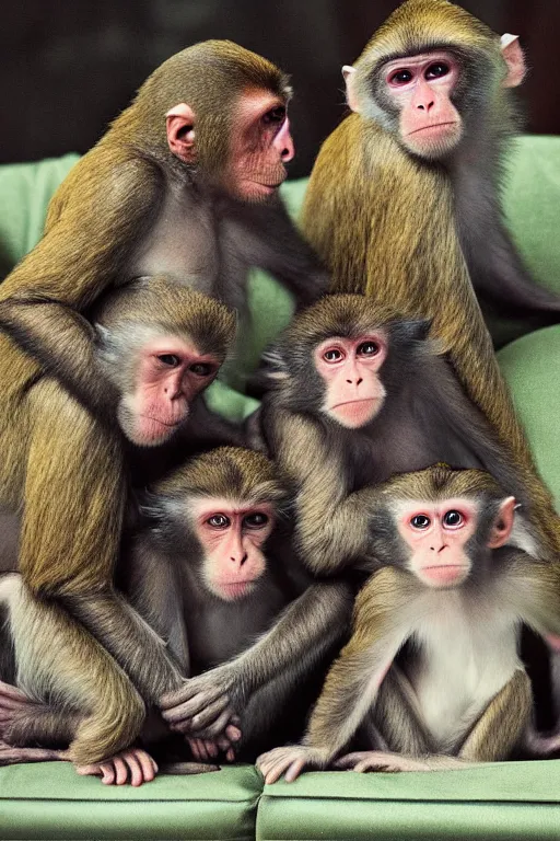 Image similar to monkeys watching tv by stephen mcdannell hillenburg