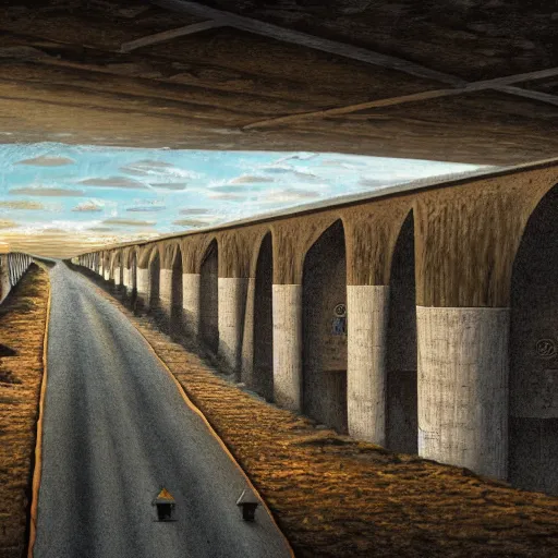 Image similar to nuclear aqueduct inuit death row, in the style of alex konstad, alejandro mirabal, dramatic, tragic, intricate, detailed, beautiful, 8 k resolution