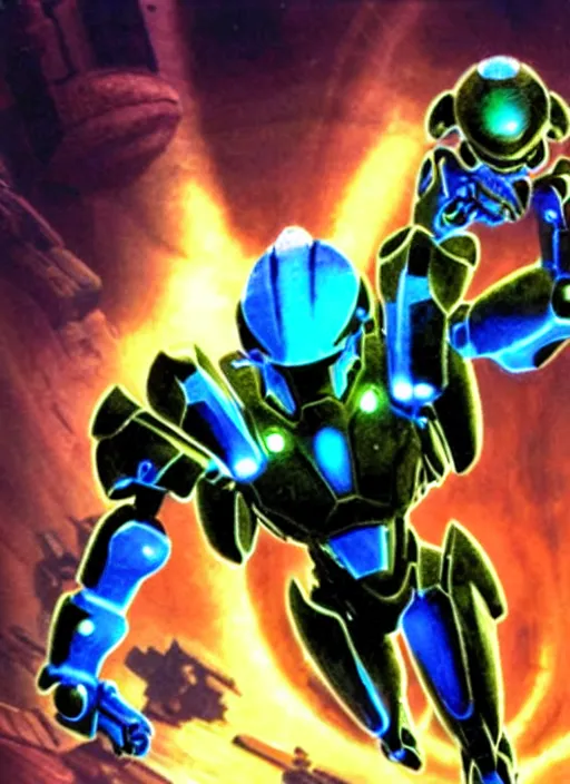 Image similar to metroid prime, hyperrealistic