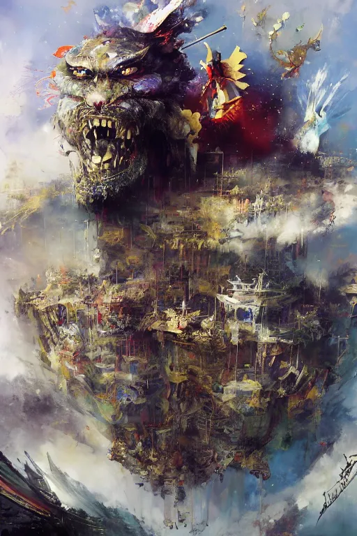 Prompt: witness the glory of the emperor through me!, by ryohei hase, by john berkey, by jakub rozalski, by john martin