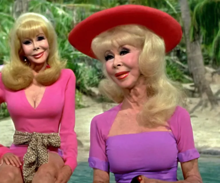 barbara eden as jeannie is a guest - star on an