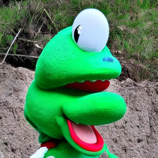 Image similar to yoshi in real life