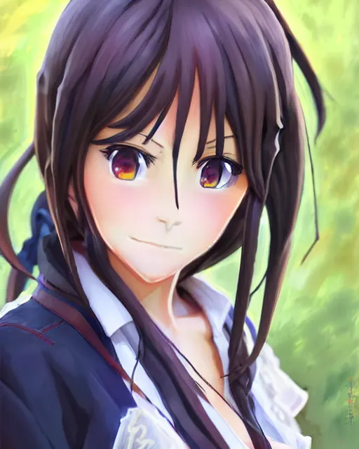 Prompt: Anime female protagonist of an isekai anime 2023 cute-fine-face, pretty face, surprised realistic shaded Perfect face, fine details. Anime. realistic shaded lighting by Michael Garmash and Rob Rey