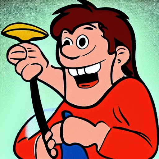 Image similar to standard profile picture, Hanna-Barbera style Caveman, 1960s cartoon