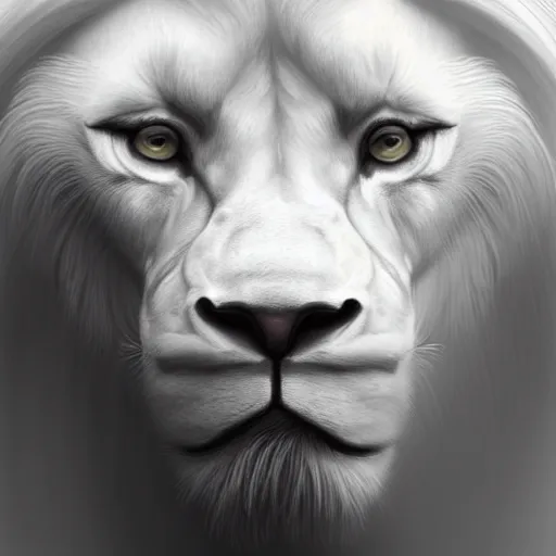 Prompt: a beautfiul aesthetic commission portrait of a anthro albino lion looking at the sky worried,attractive beautiful face,detailes face,expression,natural lighting,fantasy art,deviantart,artstation,character design by charles bowater,ross tran,artgerm,4k,photorealistic