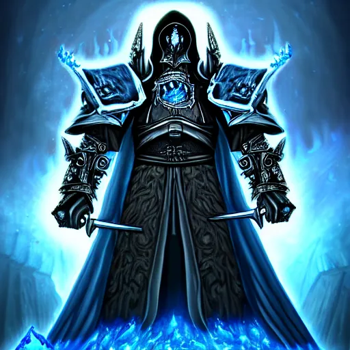 Image similar to the lich king artwork by mendoza eddie