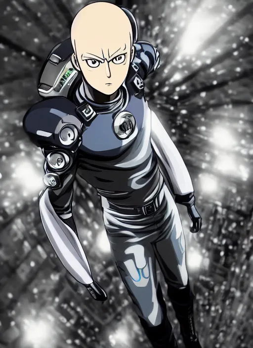 Image similar to A full portrait photo of real-life genos one punch man, f/22, 35mm, 2700K, lighting, perfect faces, award winning photography.